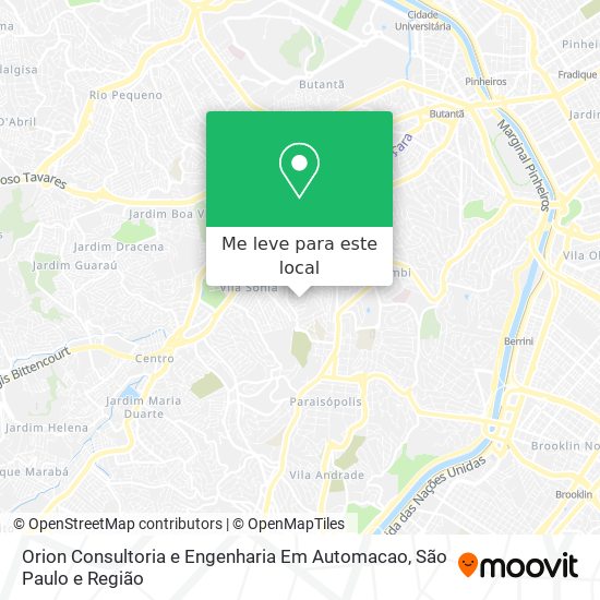 Orion Consultoria e Engenharia Em Automacao mapa