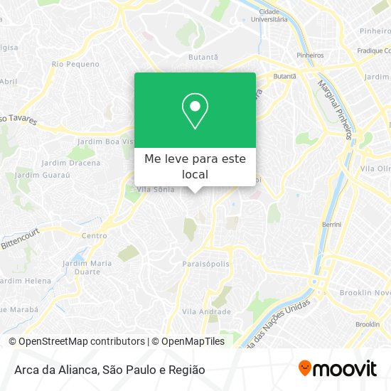 Arca da Alianca mapa