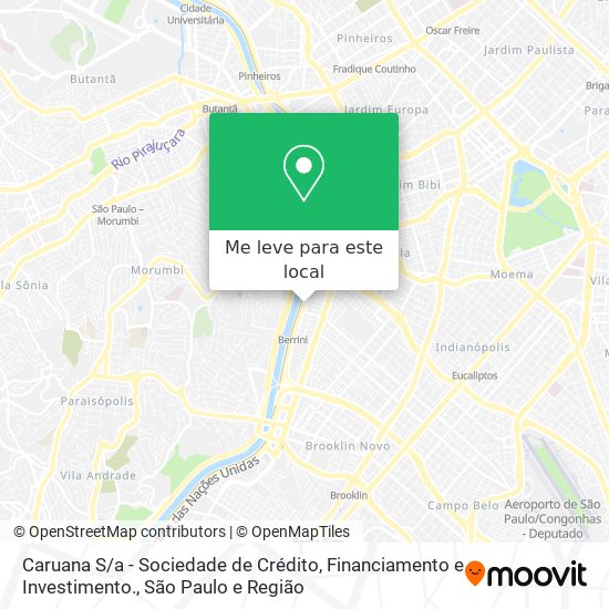 Caruana S / a - Sociedade de Crédito, Financiamento e Investimento. mapa