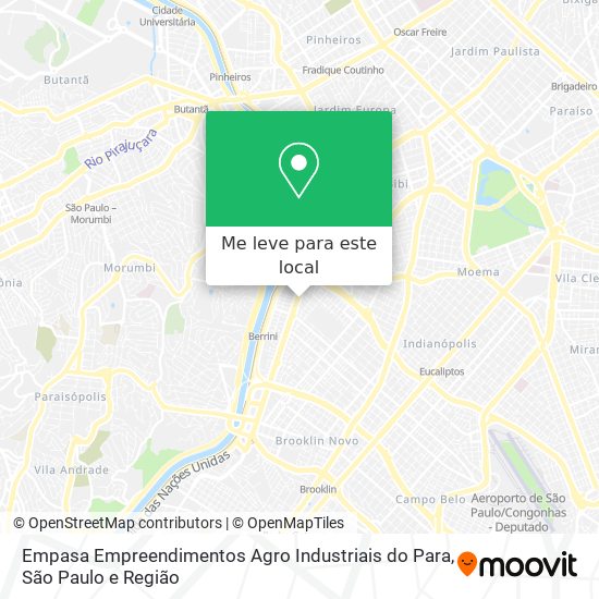 Empasa Empreendimentos Agro Industriais do Para mapa