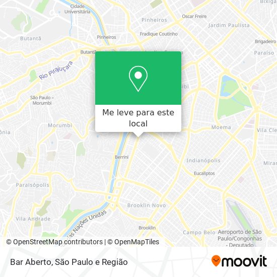 Bar Aberto mapa