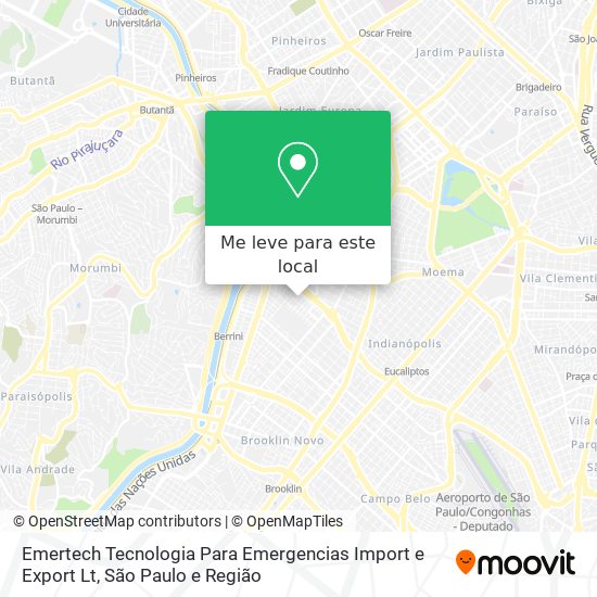 Emertech Tecnologia Para Emergencias Import e Export Lt mapa