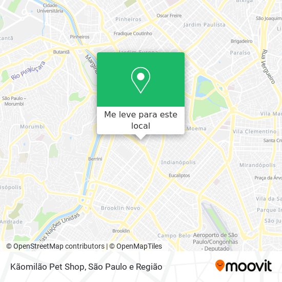 Kãomilão Pet Shop mapa