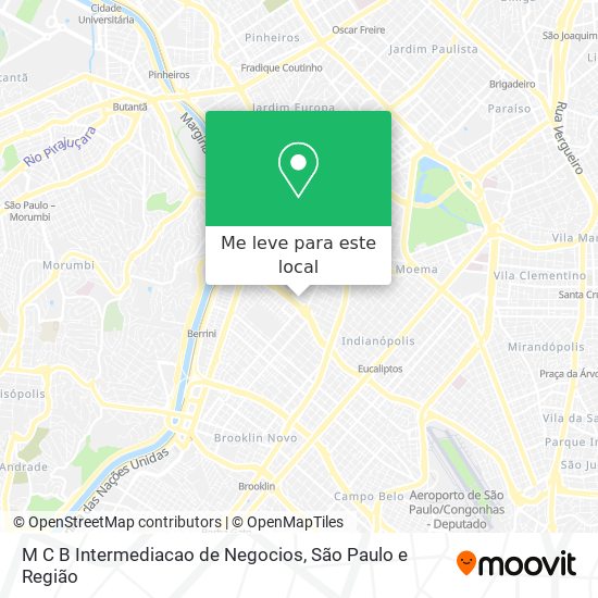 M C B Intermediacao de Negocios mapa