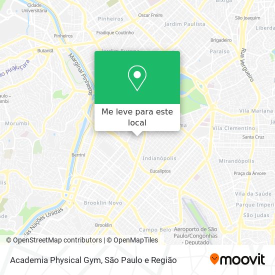 Academia Physical Gym mapa