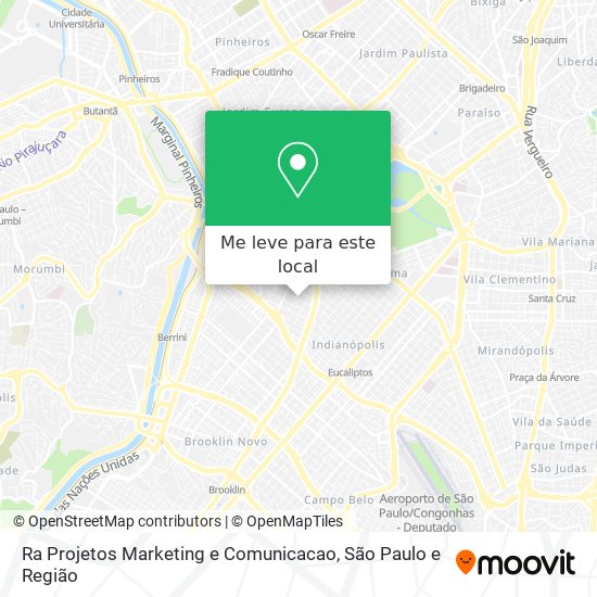 Ra Projetos Marketing e Comunicacao mapa