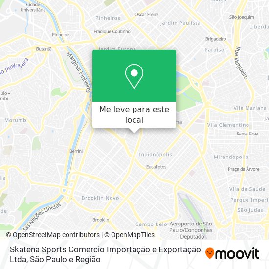 Skatena Sports Comércio Importação e Exportação Ltda mapa