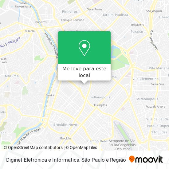 Diginet Eletronica e Informatica mapa