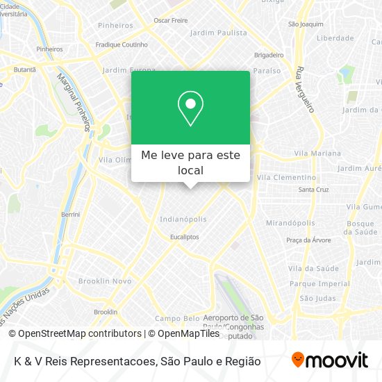 K & V Reis Representacoes mapa