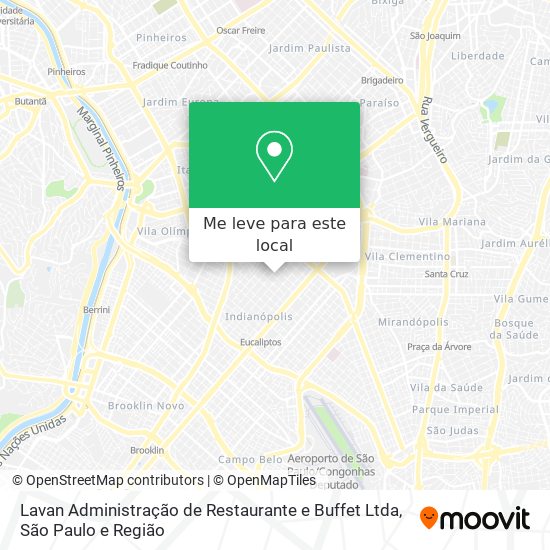 Lavan Administração de Restaurante e Buffet Ltda mapa