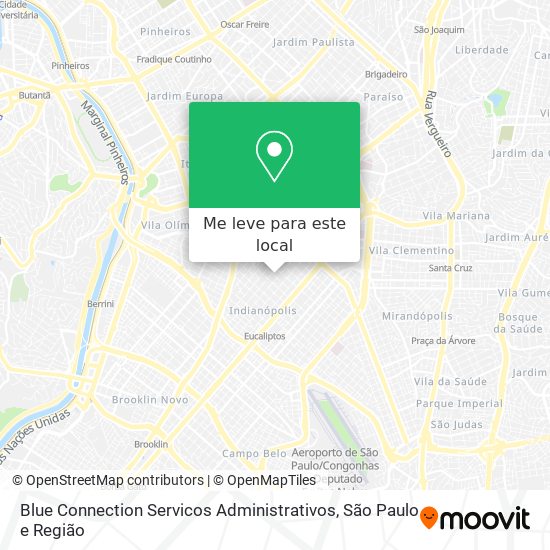 Blue Connection Servicos Administrativos mapa