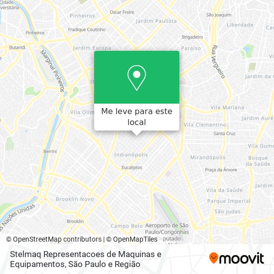 Stelmaq Representacoes de Maquinas e Equipamentos mapa