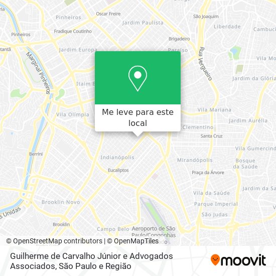 Guilherme de Carvalho Júnior e Advogados Associados mapa