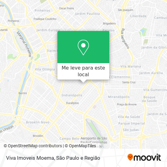 Viva Imoveis Moema mapa