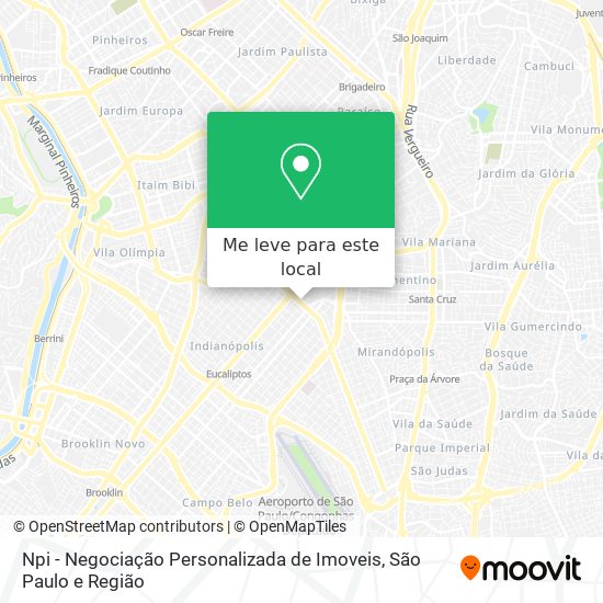 Npi - Negociação Personalizada de Imoveis mapa