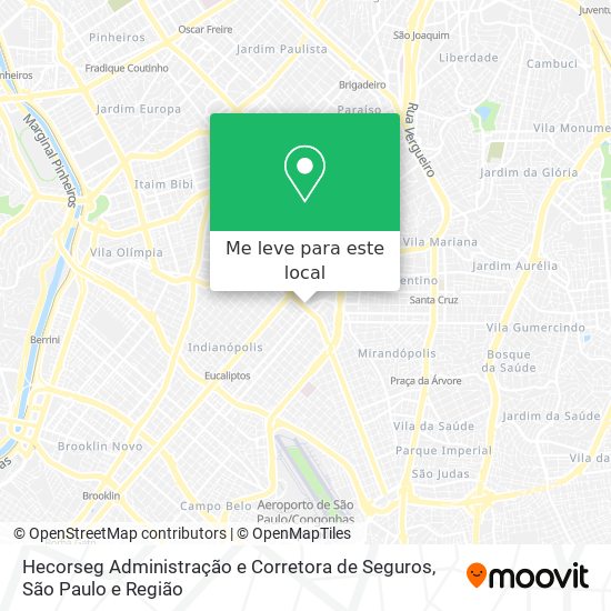 Hecorseg Administração e Corretora de Seguros mapa