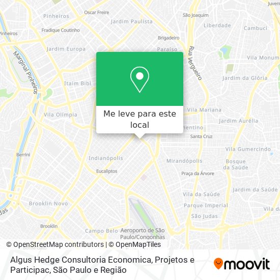 Algus Hedge Consultoria Economica, Projetos e Participac mapa