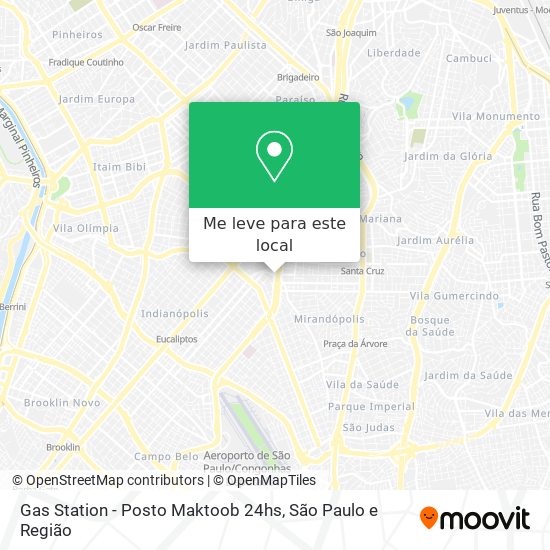 Gas Station - Posto Maktoob 24hs mapa