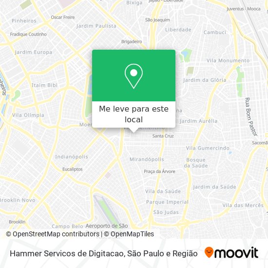 Hammer Servicos de Digitacao mapa