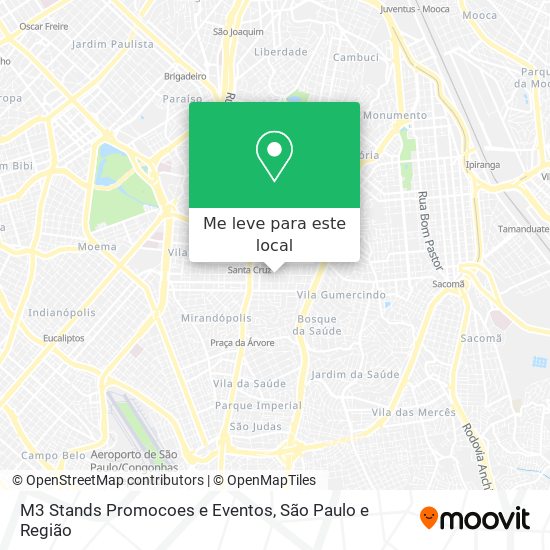 M3 Stands Promocoes e Eventos mapa