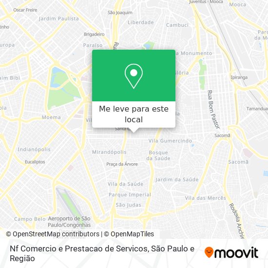 Nf Comercio e Prestacao de Servicos mapa