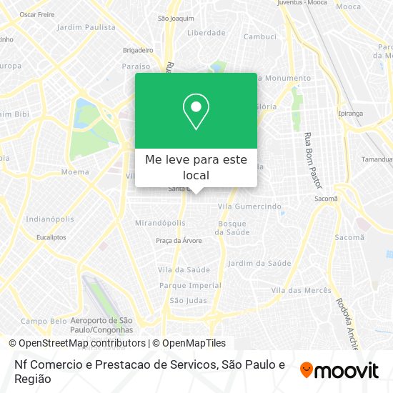 Nf Comercio e Prestacao de Servicos mapa