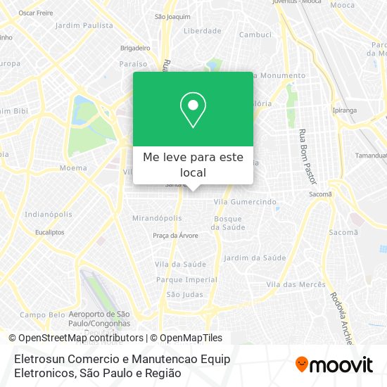 Eletrosun Comercio e Manutencao Equip Eletronicos mapa
