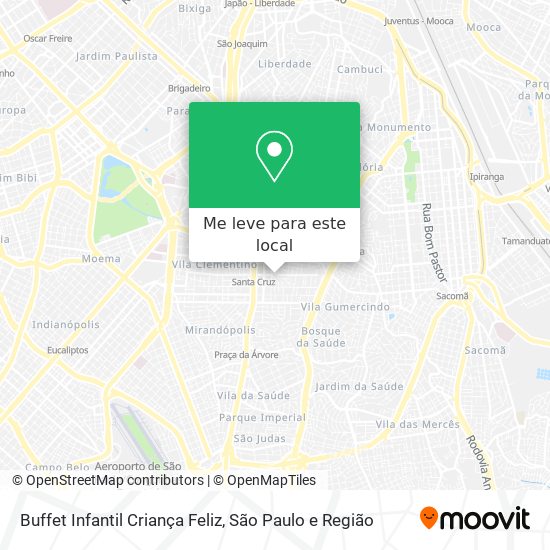 Buffet Infantil Criança Feliz mapa