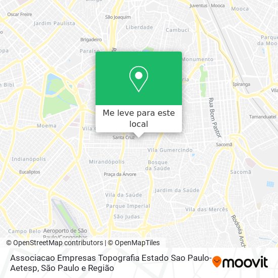 Associacao Empresas Topografia Estado Sao Paulo-Aetesp mapa