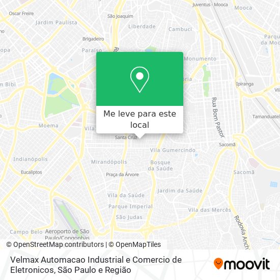 Velmax Automacao Industrial e Comercio de Eletronicos mapa