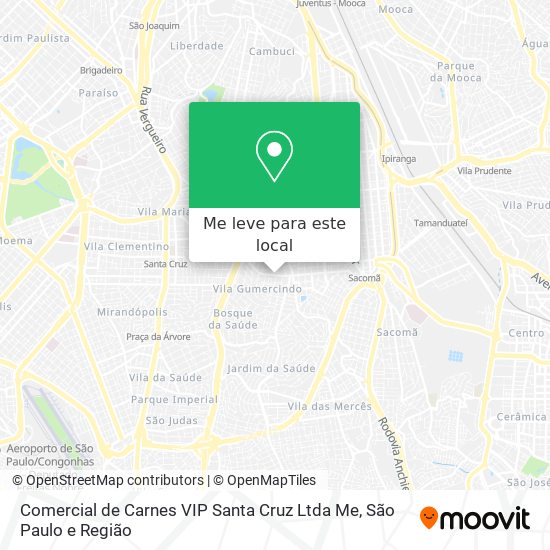Comercial de Carnes VIP Santa Cruz Ltda Me mapa