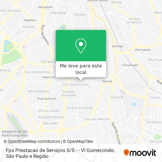 Fps Prestacao de Serviços S / S - - Vl Gumercindo mapa