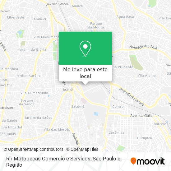 Rjr Motopecas Comercio e Servicos mapa