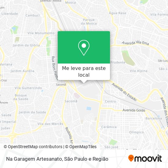 Na Garagem Artesanato mapa