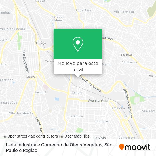 Leda Industria e Comercio de Oleos Vegetais mapa