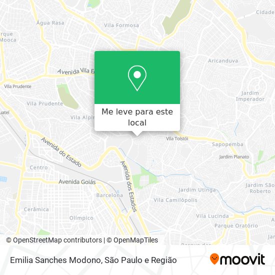 Emilia Sanches Modono mapa