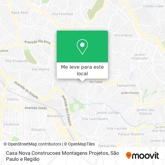 Casa Nova Construcoes Montagens Projetos mapa