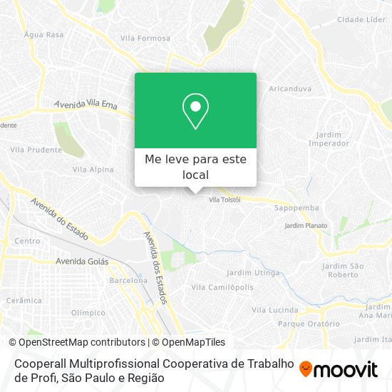 Cooperall Multiprofissional Cooperativa de Trabalho de Profi mapa