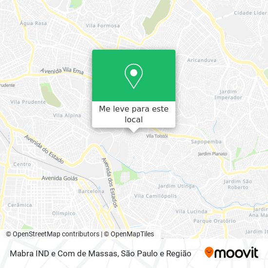 Mabra IND e Com de Massas mapa