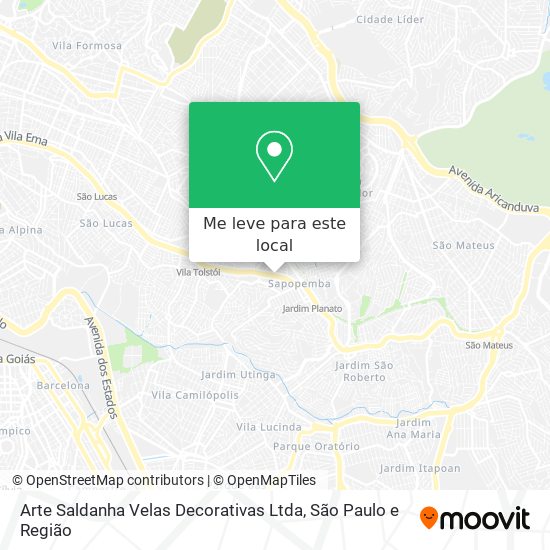Arte Saldanha Velas Decorativas Ltda mapa