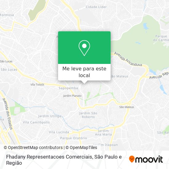 Fhadany Representacoes Comerciais mapa