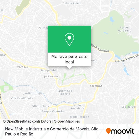 New Mobile Industria e Comercio de Moveis mapa