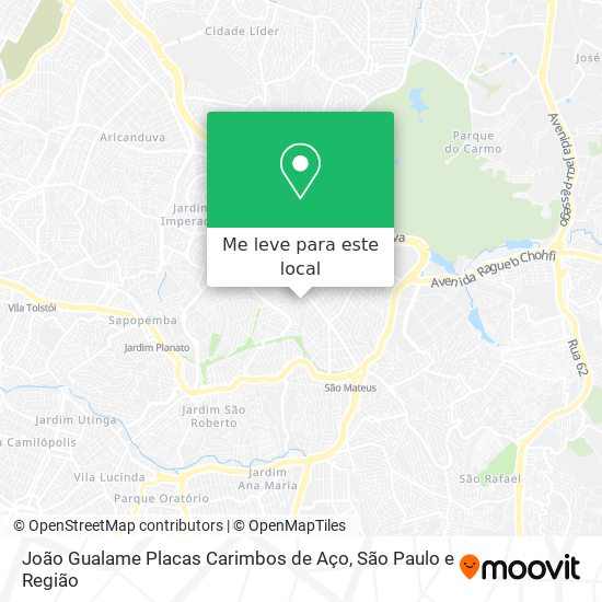 João Gualame Placas Carimbos de Aço mapa