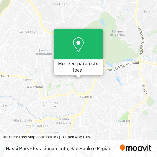 Nasci Park - Estacionamento mapa
