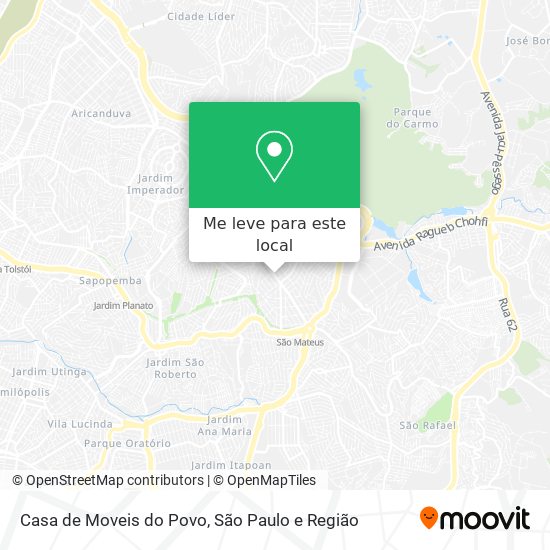 Casa de Moveis do Povo mapa