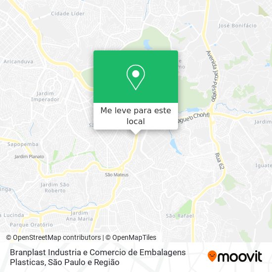 Branplast Industria e Comercio de Embalagens Plasticas mapa