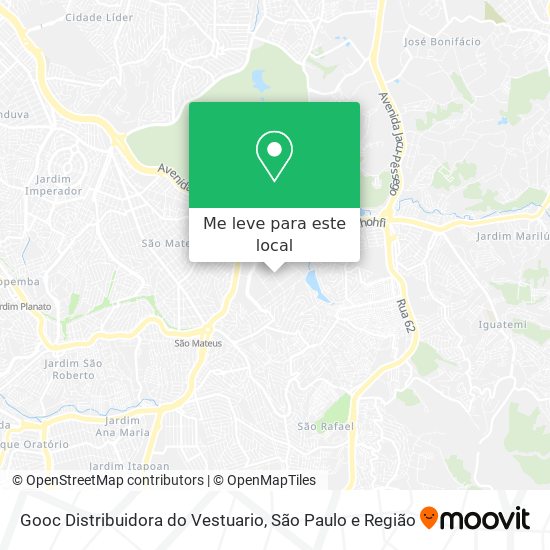 Gooc Distribuidora do Vestuario mapa
