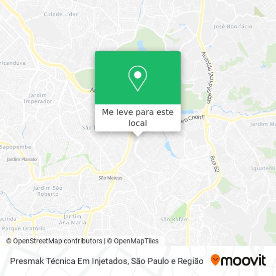 Presmak Técnica Em Injetados mapa