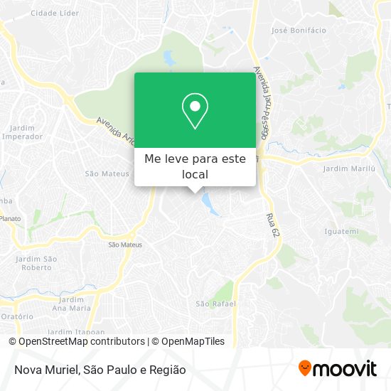 Nova Muriel mapa