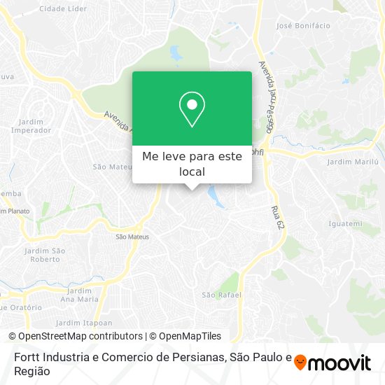 Fortt Industria e Comercio de Persianas mapa